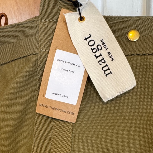 Margot Olive Green Satchel Bag - Picture 4 of 7